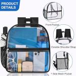Oraben 12×6×12 Waterproof Clear Stadium Backpack