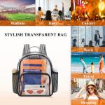 Lyingflat 12×12×6 Clear Stadium Backpack