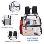 USPECLARE 12×6×12 Waterproof Clear Stadium Backpack