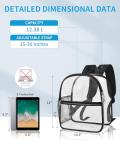 Paxiland 12×12×6 Clear Stadium Backpack