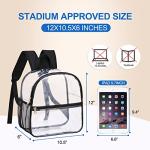 USPECLARE 12×6×12 Waterproof Clear Stadium Backpack