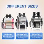 USPECLARE 12×6×12 Waterproof Clear Stadium Backpack