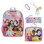 Disney Princess 5‑Piece Backpack & Lunch Set