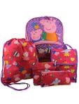 Peppa Pig 5‑Piece School & Lunch Set Backpack