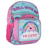 Peppa Pig 15″ School & Lunch Backpack Set