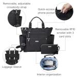 Baggallini 3‑in‑1 Convertible Tote Backpack 15×12″ RFID