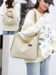 RUNSOON Corduroy Convertible Tote Purse Backpack Beige