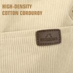 RUNSOON Corduroy Convertible Tote Purse Backpack Beige