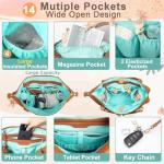 MOMINSIDE 4‑in‑1 Leather Diaper Bag Backpack Brown