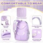 PIG PIG GIRL 2‑Piece Convertible School Backpack Purple