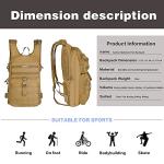 MOSISO Tactical 3 L Hydration Pack Backpack Khaki