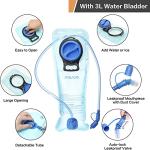 MOSISO Tactical 3 L Hydration Pack Backpack Khaki