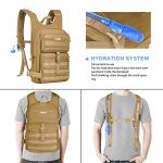 MOSISO Tactical 3 L Hydration Pack Backpack Khaki