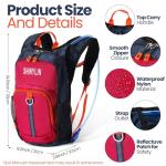 Shinylin 2 Pack Kids 1.5 L Hydration Pack Red & Purple
