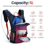 Shinylin 2 Pack Kids 1.5 L Hydration Pack Red & Purple