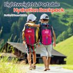 Shinylin 2 Pack Kids 1.5 L Hydration Pack Red & Purple