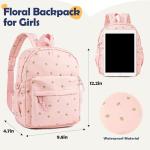 MT WORLD Floral Toddler Backpack Pink Personalized