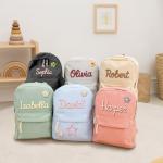 Dyoart Personalized Corduroy School Backpack