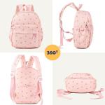 MT WORLD Floral Toddler Backpack Pink Personalized