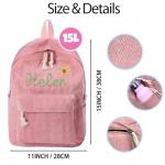 WBgjsnklbnl Custom Name School Backpack