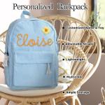 WBgjsnklbnl Custom Name School Backpack