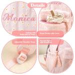 MT WORLD Floral Daycare Backpack Pink Personalized