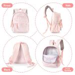 MT WORLD Floral Daycare Backpack Pink Personalized