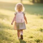 MT WORLD Floral Daycare Backpack Pink Personalized