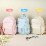 MT WORLD Floral Daycare Backpack Pink Personalized