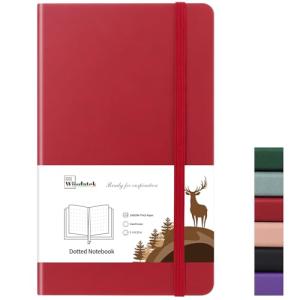 PU Leather Dot Grid Journal 5×8.25"