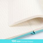 Leather Dot Grid Journal 5×8.25" Hardcover