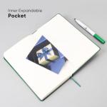 Leather Dot Grid Journal 5×8.25" Hardcover