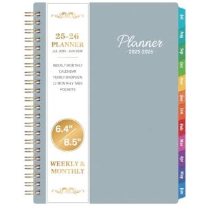 2025-2026 Academic Planner Flexible Cover Pocket