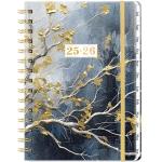 Academic Planner Metal Rings Elastic Closure