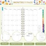 2025-2026 Academic Planner Floral 8.5×6.4