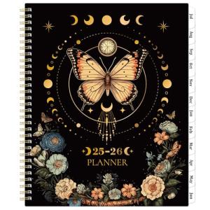 Academic Planner Butterfly Tabs Back Pocket