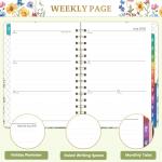 2025-2026 Academic Planner Floral 8.5×6.4