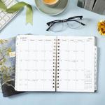 Academic Planner Metal Rings Elastic Closure