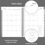 Planner 2025-2026 - 2025-2026 Planner from July 2025 - June 2026, Academic Planner 2025-2026 Weekly & Monthly Spreads, 6.25" x 8.3", 12 Monthly Tabs, Strong Twin-Wire Binding