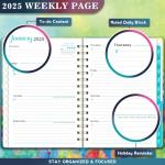 2025 Planner Weekly Monthly Calendar Organizer