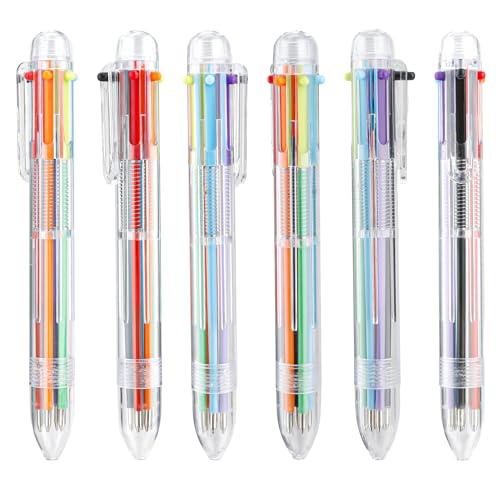 Multicolor pen in One 6-in-1 retractable pen 6-pack