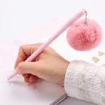 Bluelans 0.5mm Faux Fur Pom Gel Pen