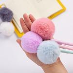 Bluelans 0.5mm Faux Fur Pom Gel Pen