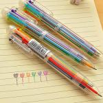 Bluelanss 6‑Color 0.5mm Retractable Ballpoint Pen