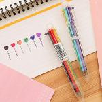 Bluelanss 6‑Color 0.5mm Retractable Ballpoint Pen