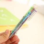 Bluelanss 6‑Color 0.5mm Retractable Ballpoint Pen