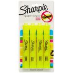 Sharpie Tank‑Style Fluorescent Yellow Highlighters 4‑Pack