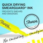 Sharpie Tank‑Style Fluorescent Yellow Highlighters 4‑Pack