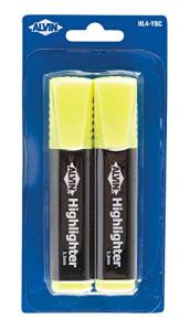 Alvin 2‑Pack 5.3mm Chisel Tip Highlighters