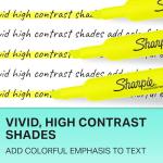 Sharpie Accent Tank‑Style Yellow Highlighters 2‑Pack